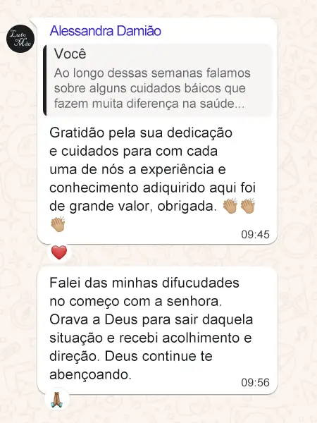 Depoimento de aluna do RAIZ — conversa 1